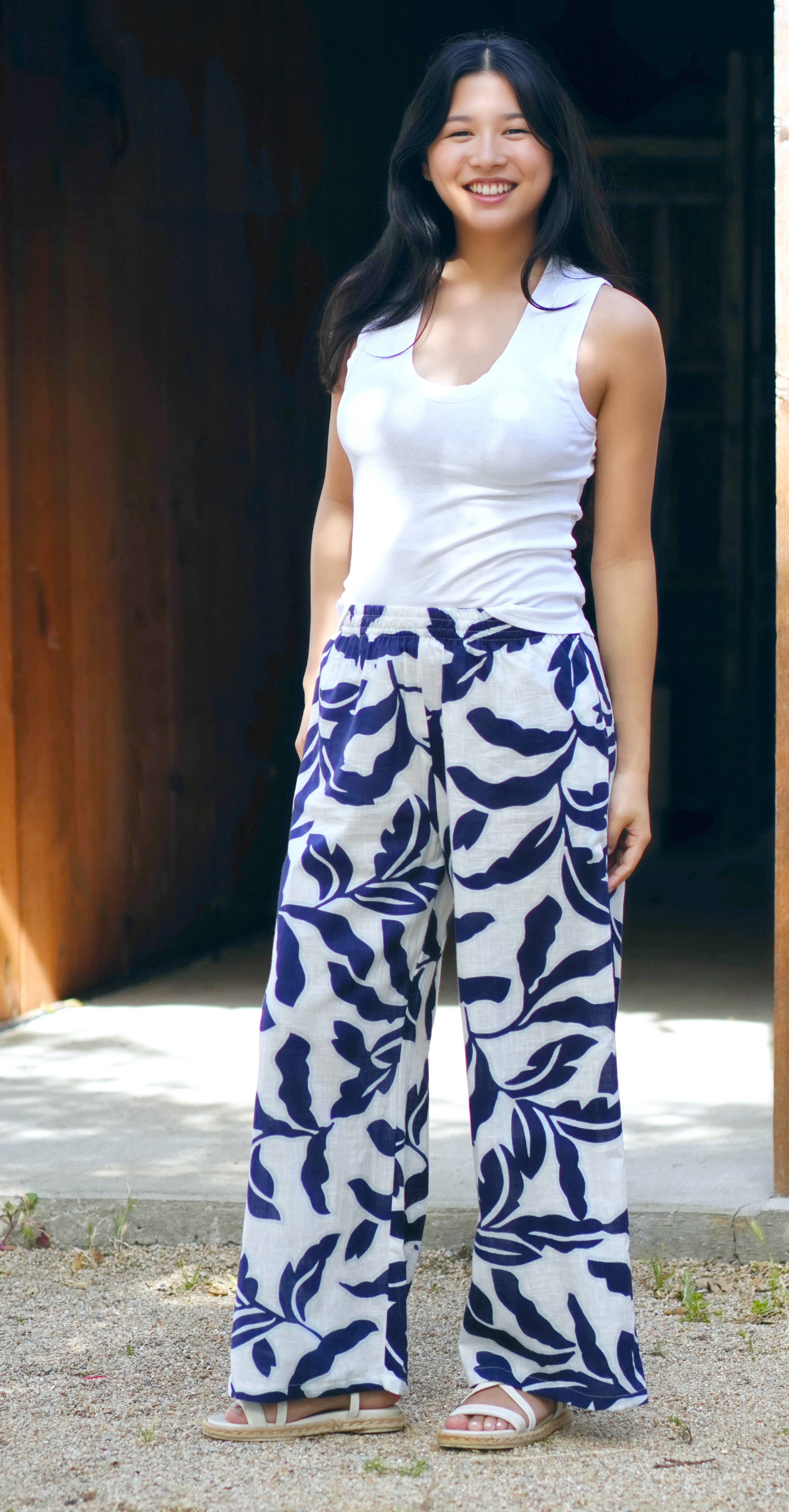 Erin Abstract Print Pants