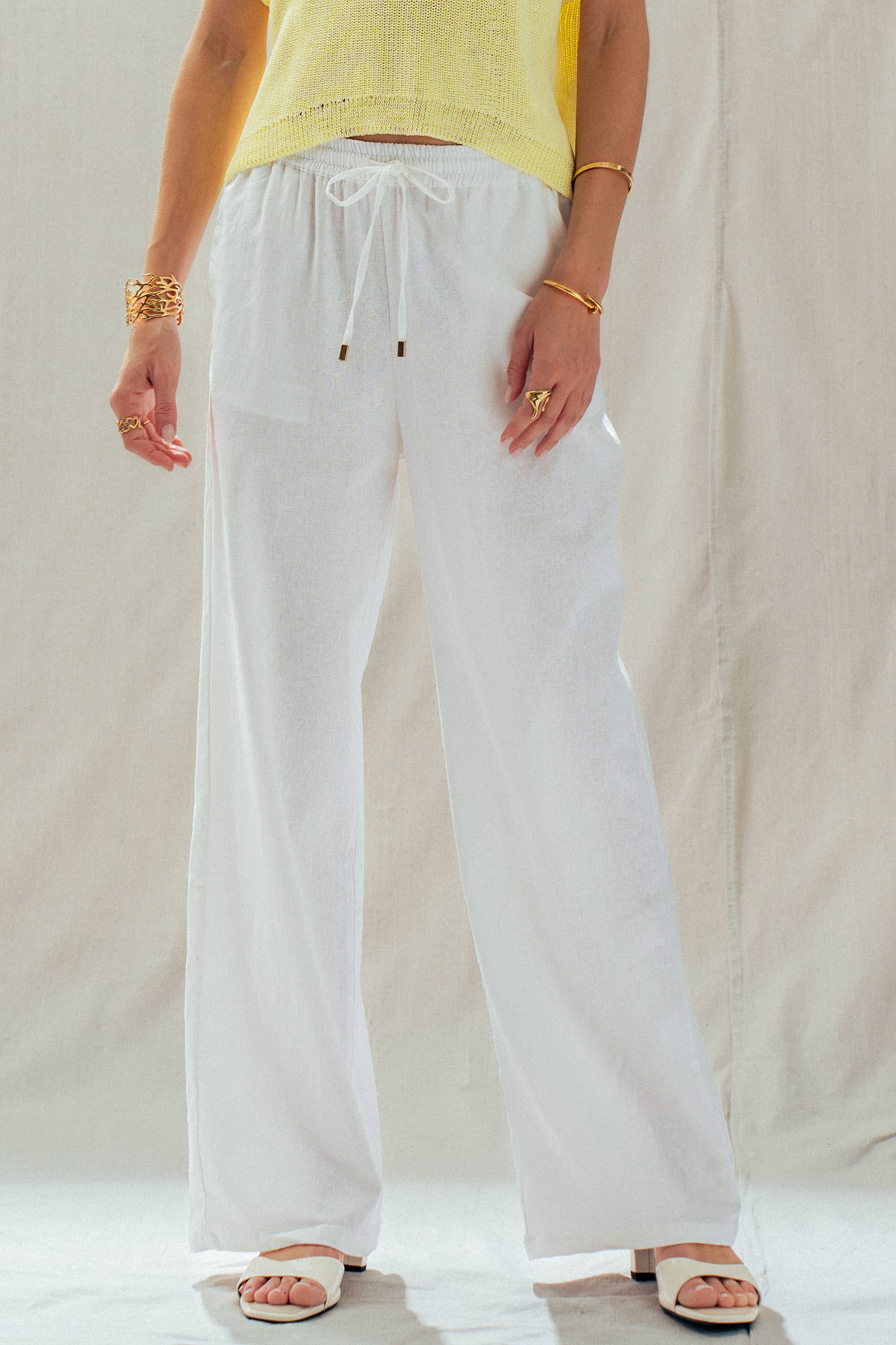 Linen Wide Leg Pants