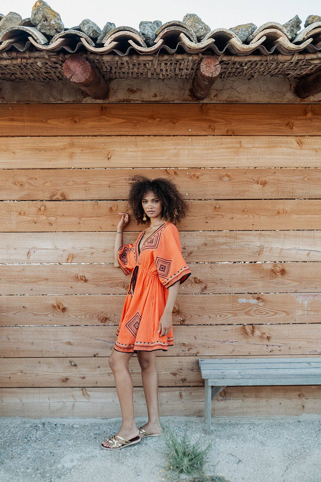 Cancun Orange Mini Dress