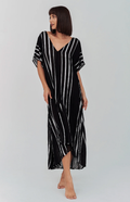 Metallic Striped Kaftan