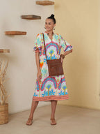 Whimsical Tangerine Dress