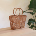 Butterfly Bali Rattan Handbag