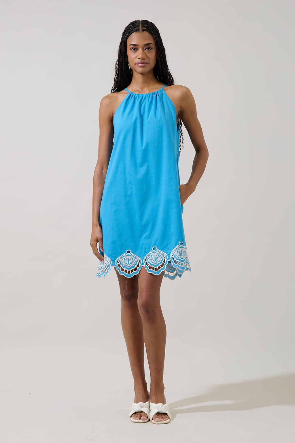 Regina Embroidered Shift Dress