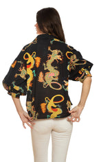 Milano Black Dragon Top