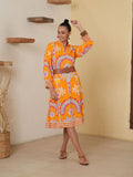Whimsical Tangerine Dress