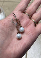 Single Pearl Earrings