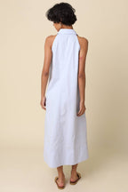 Clara Collared A-Line Maxi Dress