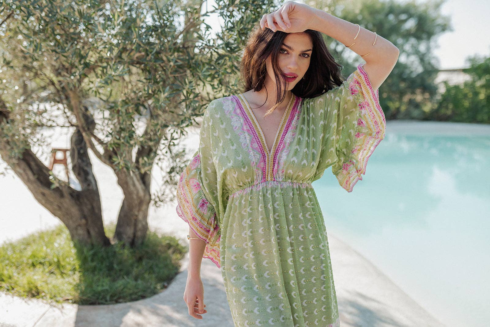 Verde Rosa Maxi Dress