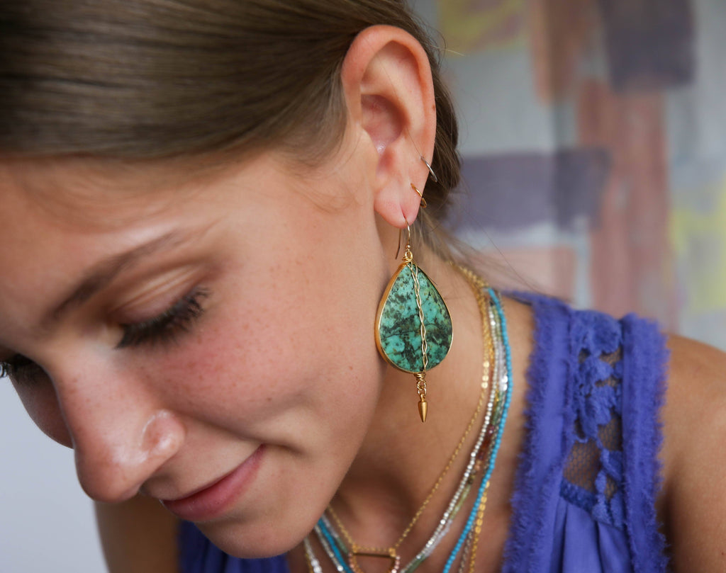 Comice Turquoise Earrings