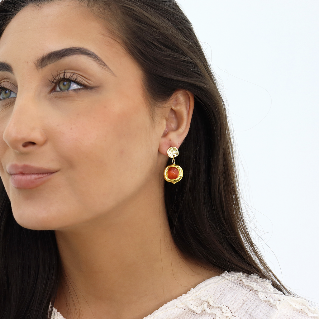Coriandoli 24K Gold Plated Earrings