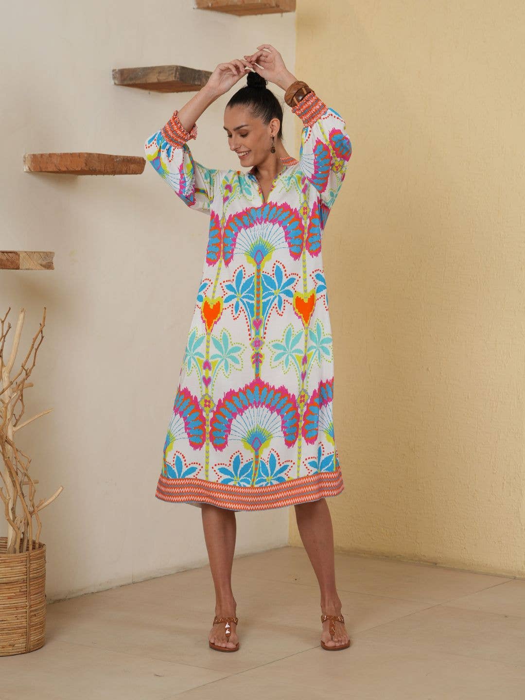 Whimsical Tangerine Dress