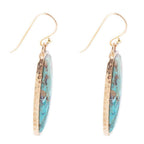 Odyssey Turquoise and Bronze Statement Earrings