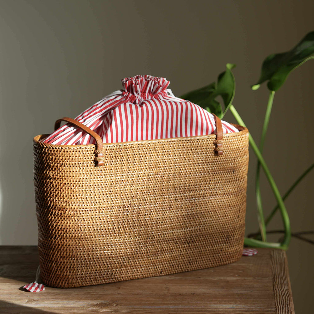 Bali Rattan Tote Bag