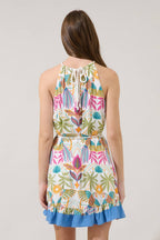 Malena Halter Ruffle Dress