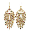 Tourmaline Chain Chandelier Earrings