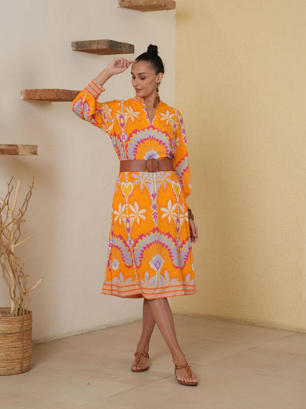 Whimsical Tangerine Dress