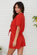 Cotton Gauze Tie Top