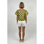 Flutter Sleeve Polka Dot Top