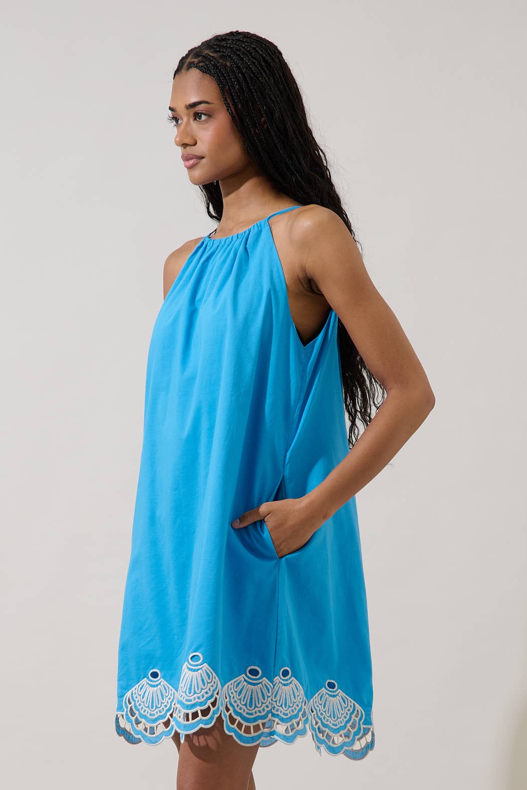 Regina Embroidered Shift Dress