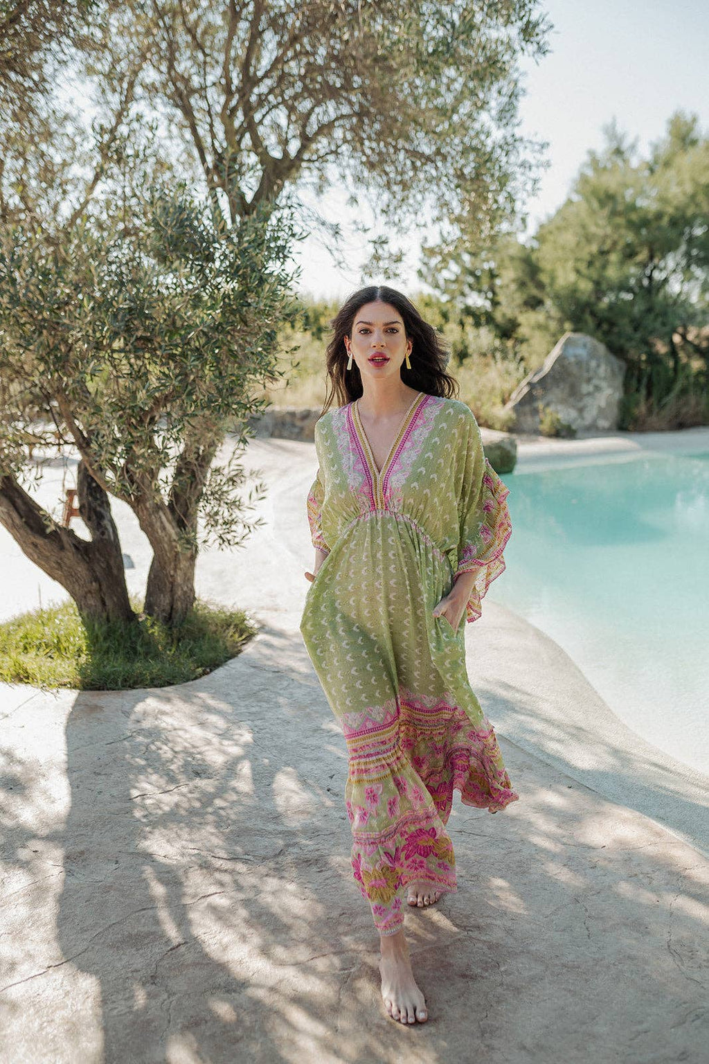 Verde Rosa Maxi Dress