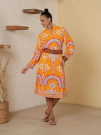Whimsical Tangerine Dress