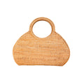 Resort Rattan Top Handle Bag
