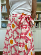 Watermelon Maxi Wrap Skirt
