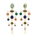 Museum Style Semi-Precious Stone Earrings