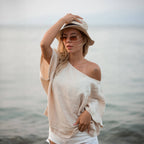 Pure Linen Scoop Neck Top