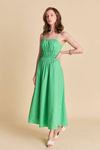Kelly Green Midi Dress