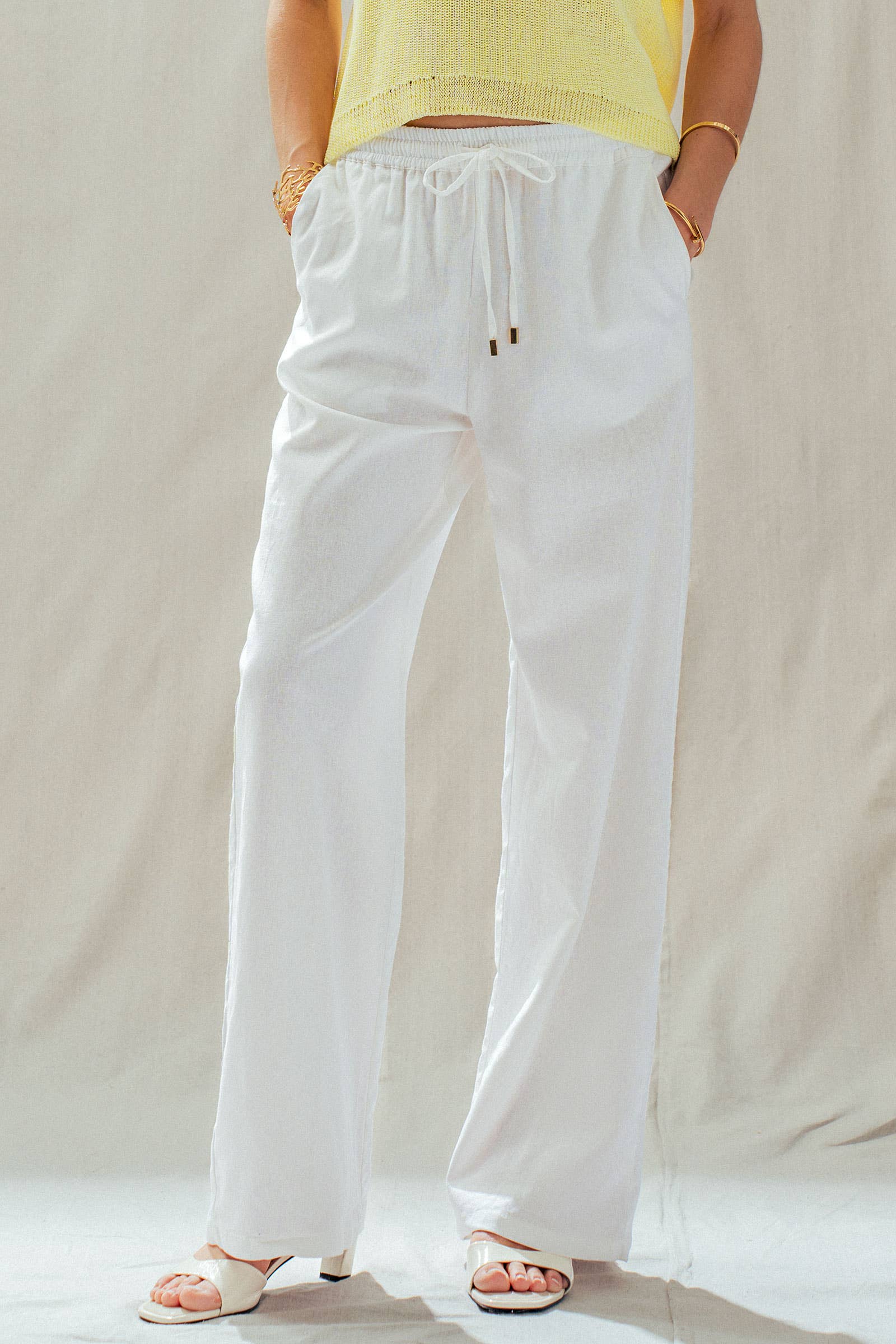 Linen Wide Leg Pants