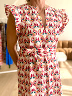 Confetti Flutter Sleeve Dress