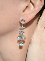 Blue Topaz Multi Drop Earring