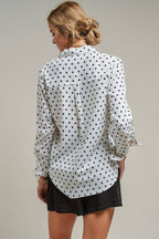 Polka Dot Button Up Shirt