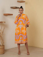 Whimsical Tangerine Dress