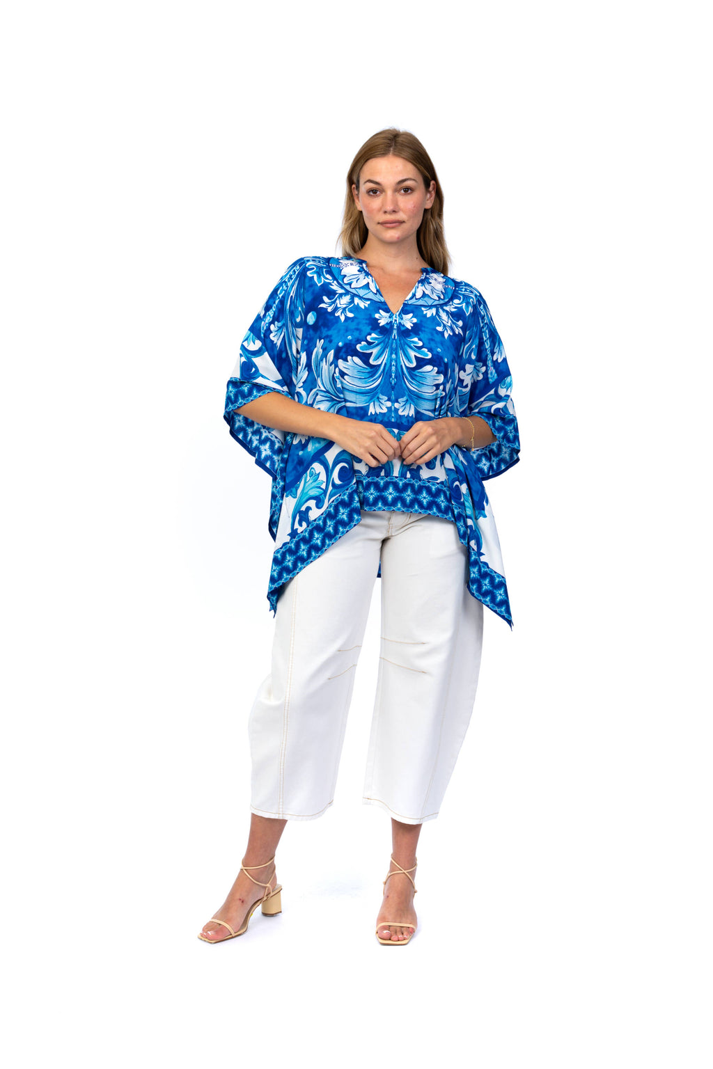 Aqua Rihan Flowy Caftan Blouse