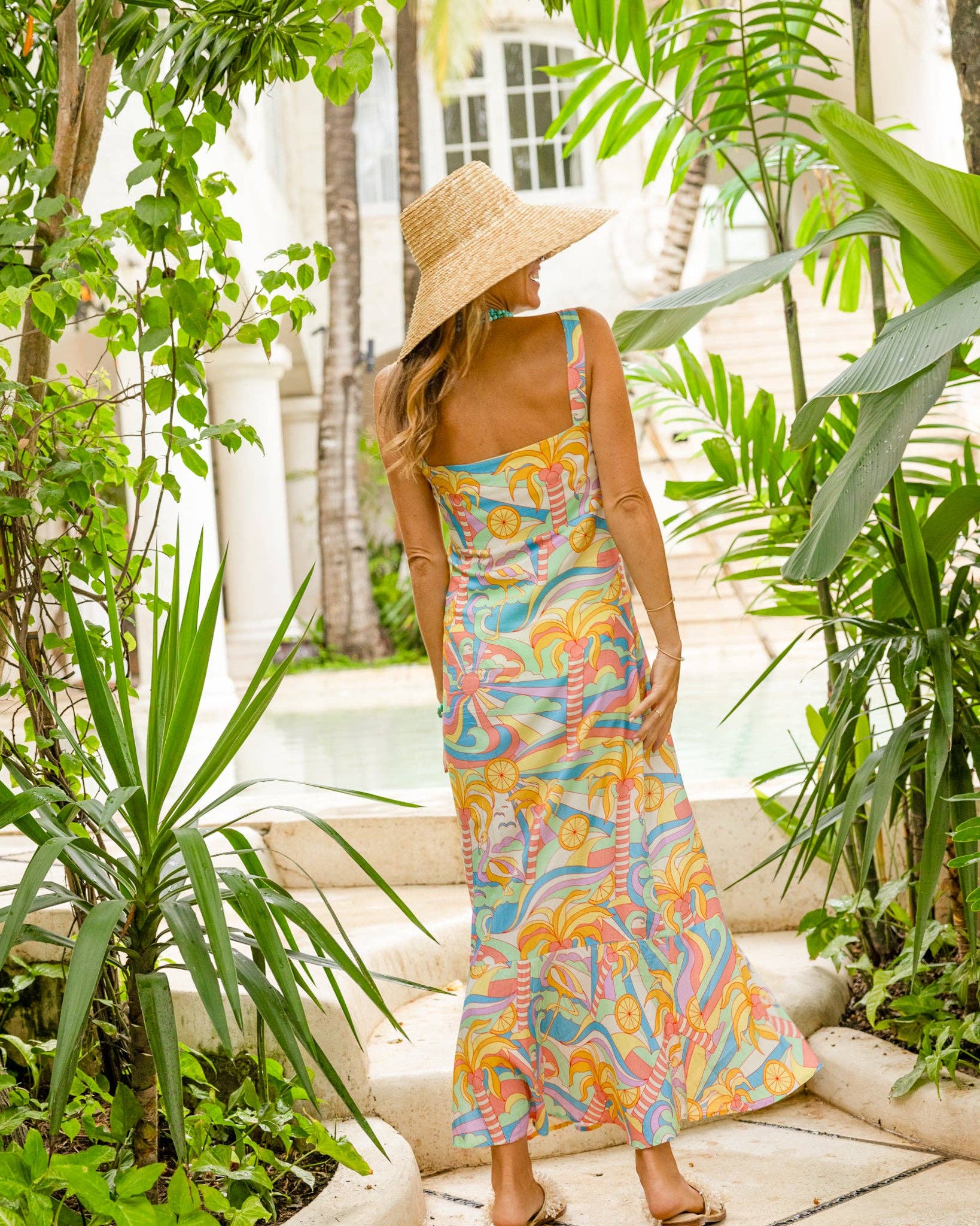 Paradiso Tropical Print Dress