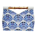 Seashell Beaded Bamboo Clutch Bag