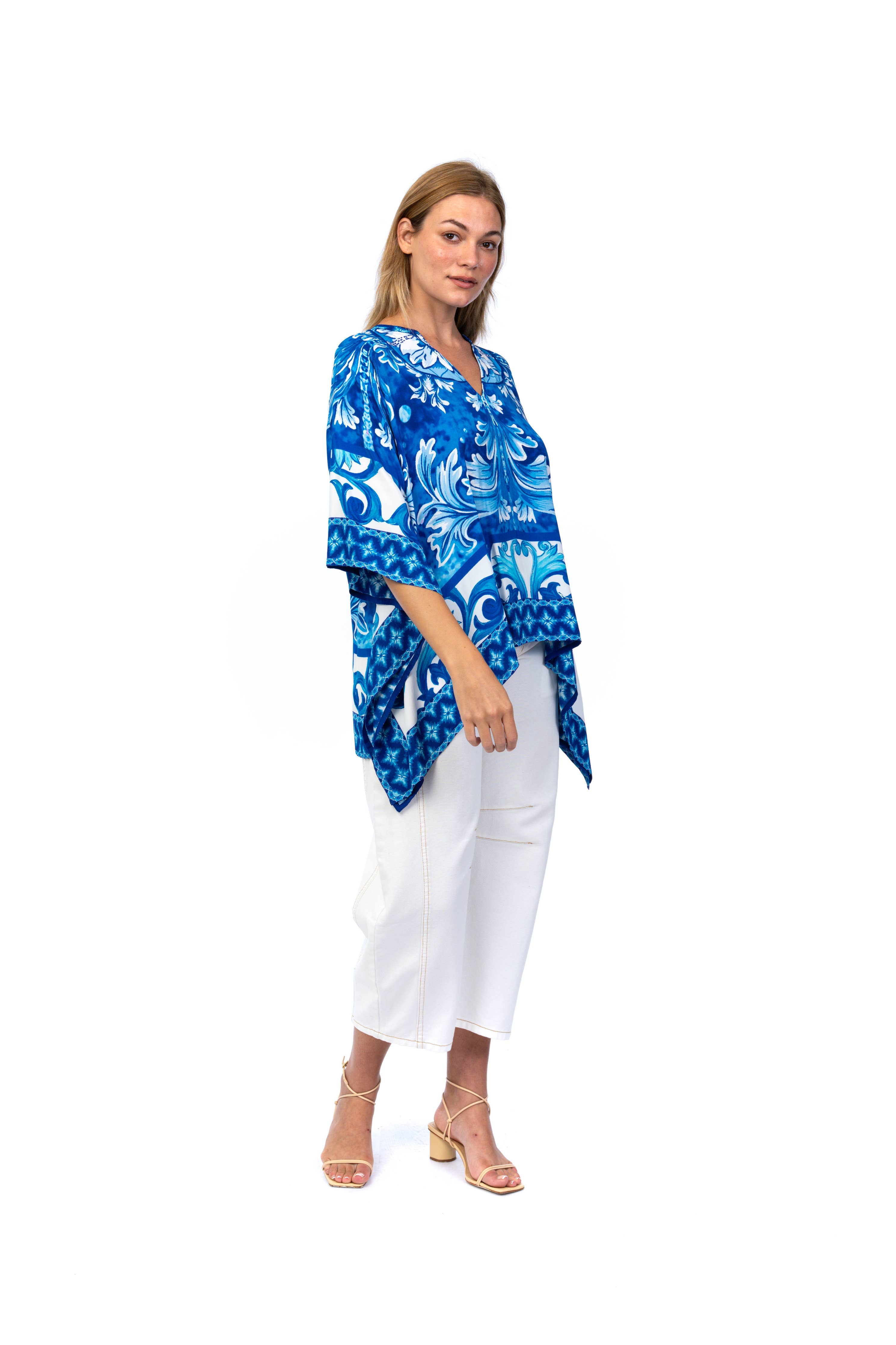 Aqua Rihan Flowy Caftan Blouse