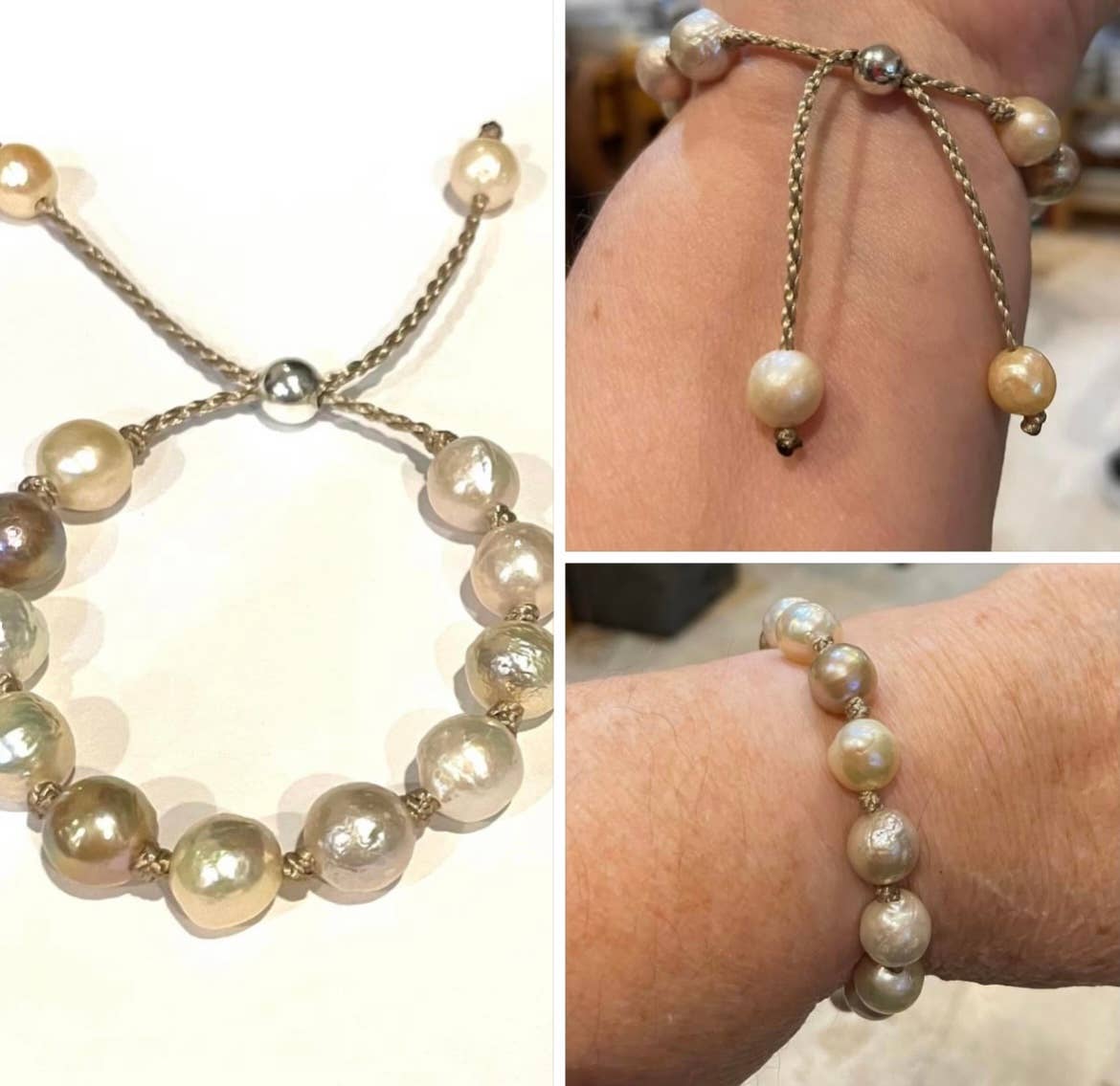 Natural Katsumi Pearl & Mermaid Rope Bracelet