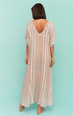 Metallic Striped Kaftan