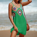 Crochet V-Neck Cover Up Dress