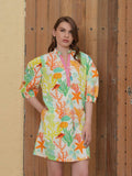 Coral Reef Printed Mini Dress