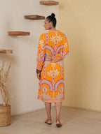 Whimsical Tangerine Dress