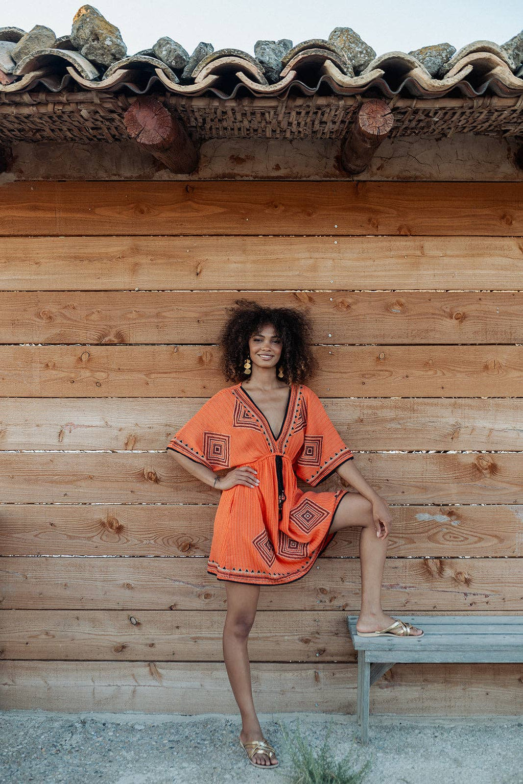 Cancun Orange Mini Dress