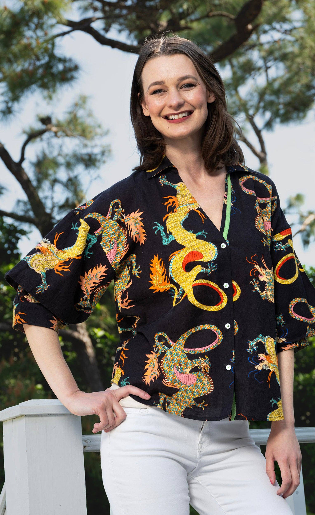Milano Black Dragon Top