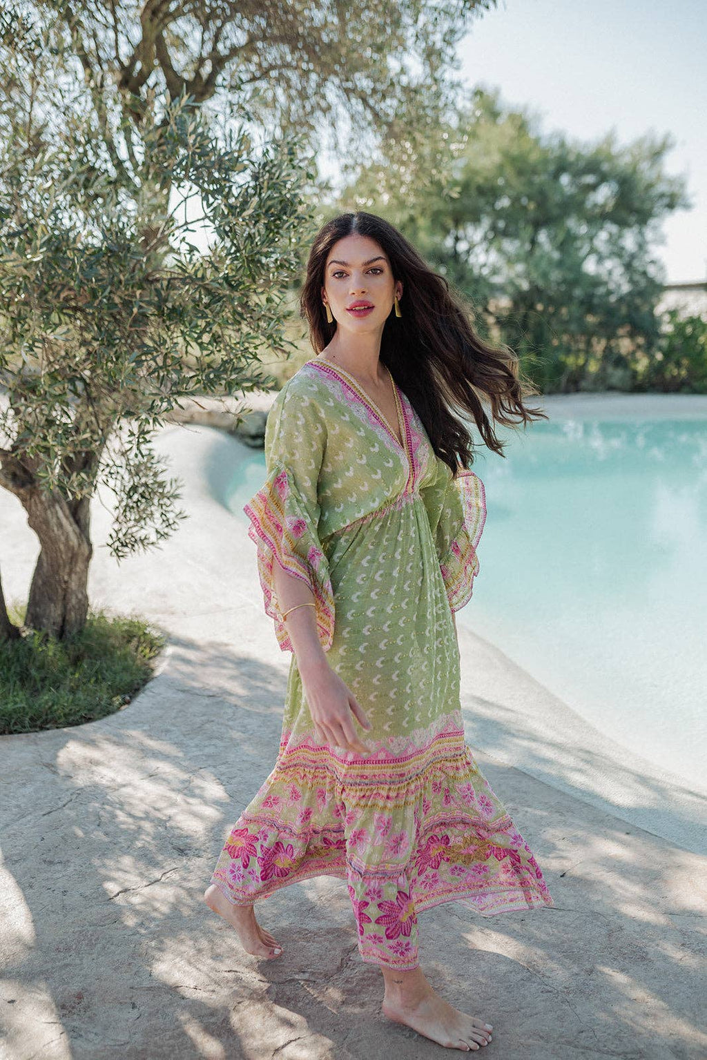 Verde Rosa Maxi Dress