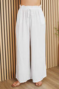 Cotton Gauze Drawstring Pants