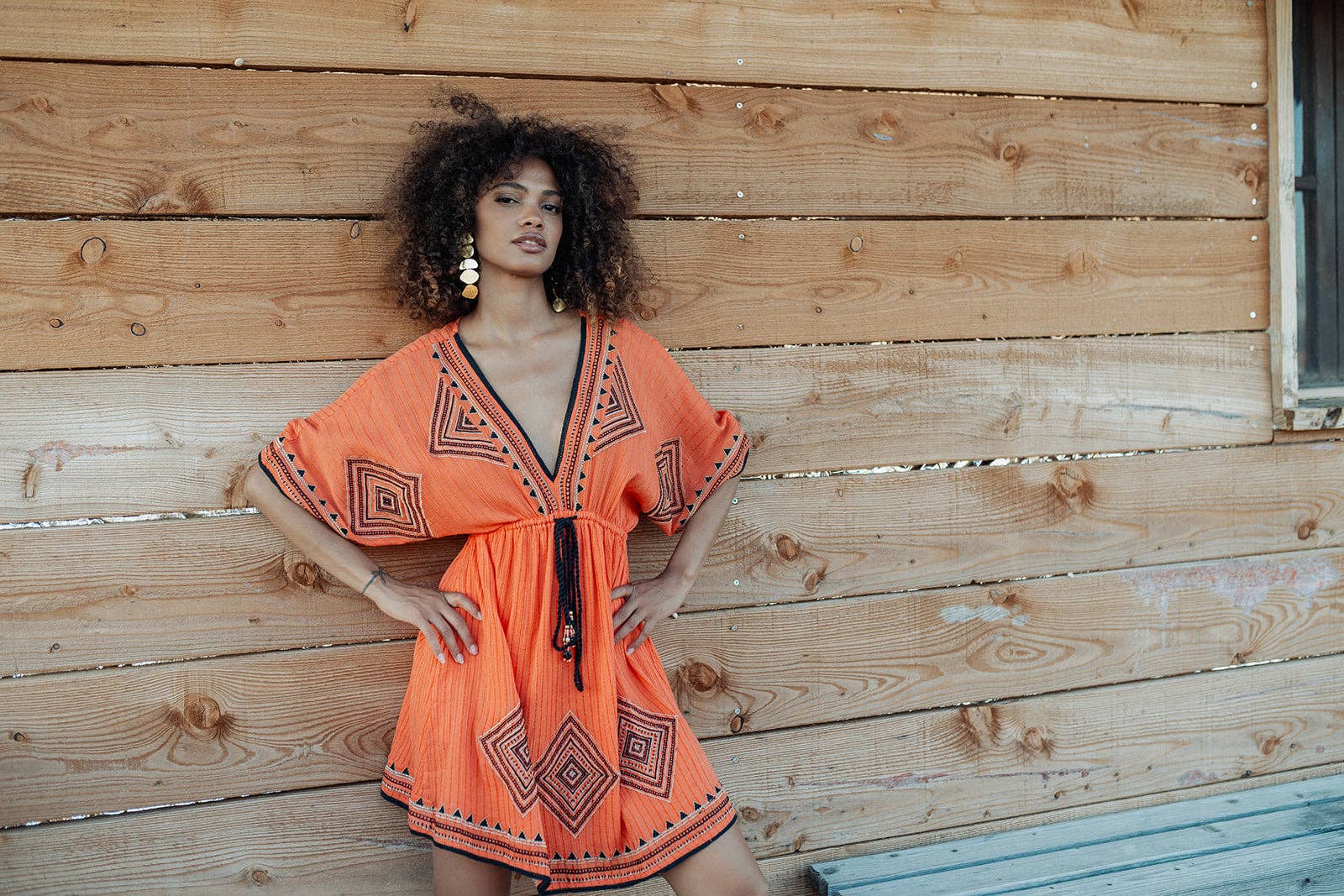 Cancun Orange Mini Dress