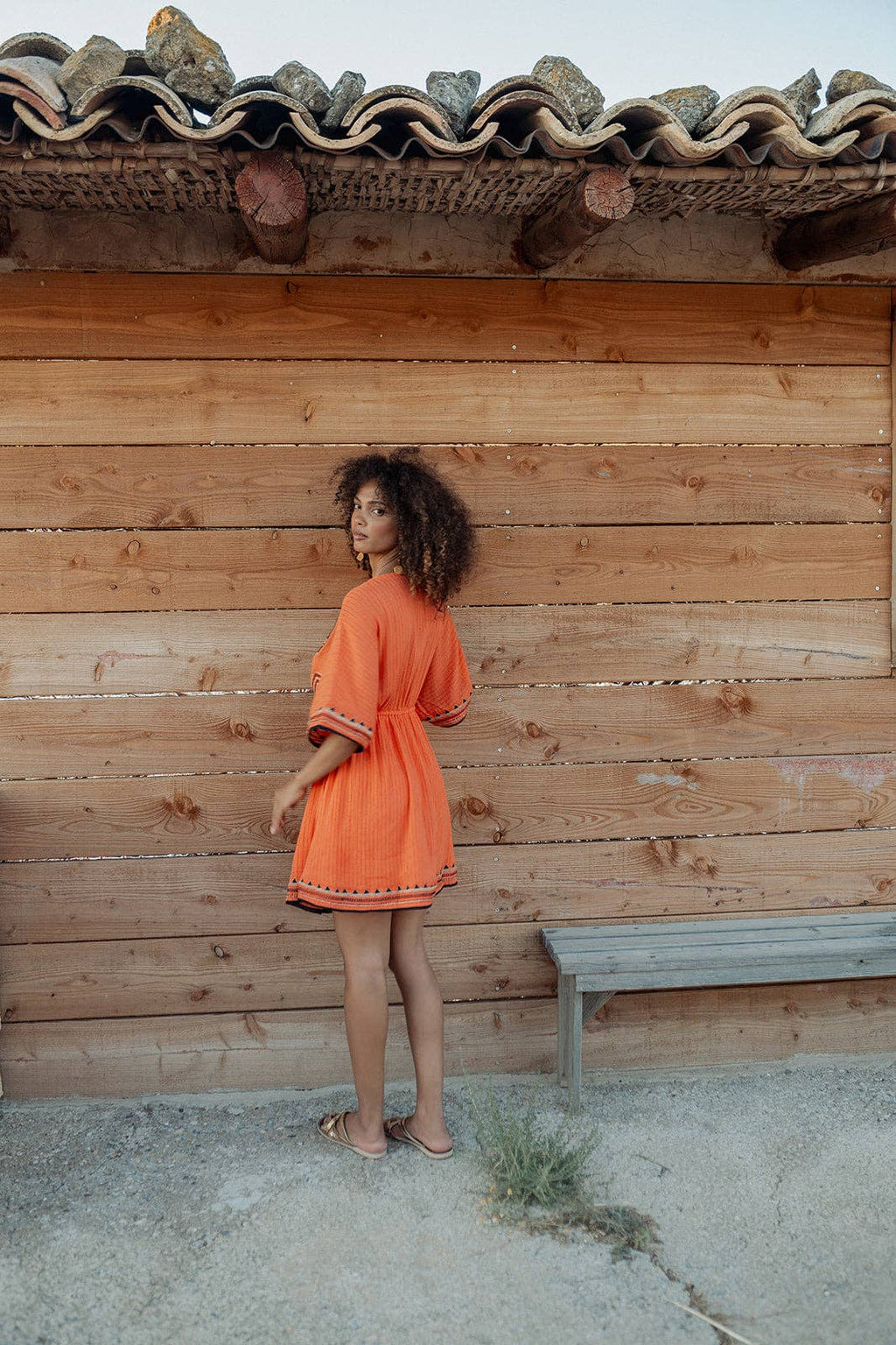 Cancun Orange Mini Dress